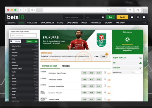 Bets10 screenshot