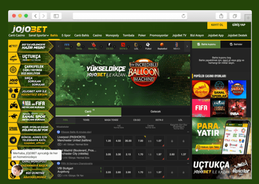 Jojobet Canlı Bahis